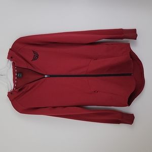 WSU Red Fitted Zip Up Hoodie S